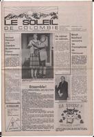 Le Soleil de Colombie, January 29, 1988, page 1